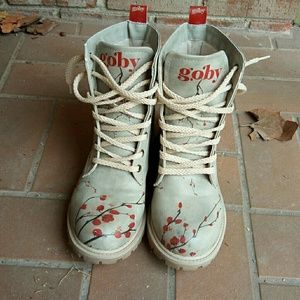 Goby cherry blossom boots